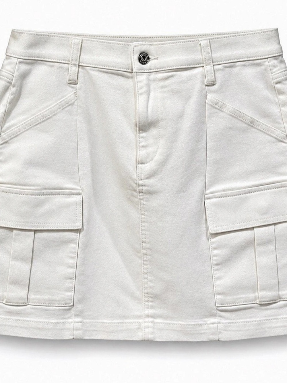 Rock & Republic Cargo Mini Skirt in White Size 12